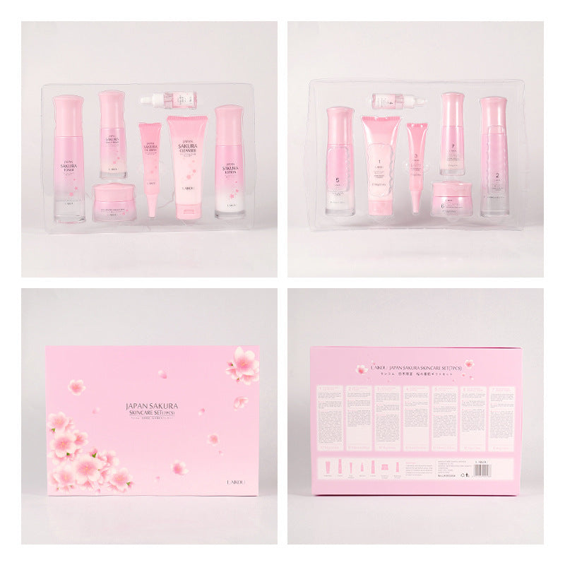 Cherry Blossom Skin Care Gift Set Moisturizing And Hydrating