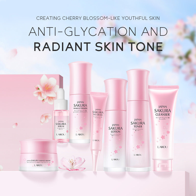 Cherry Blossom Skin Care Gift Set Moisturizing And Hydrating