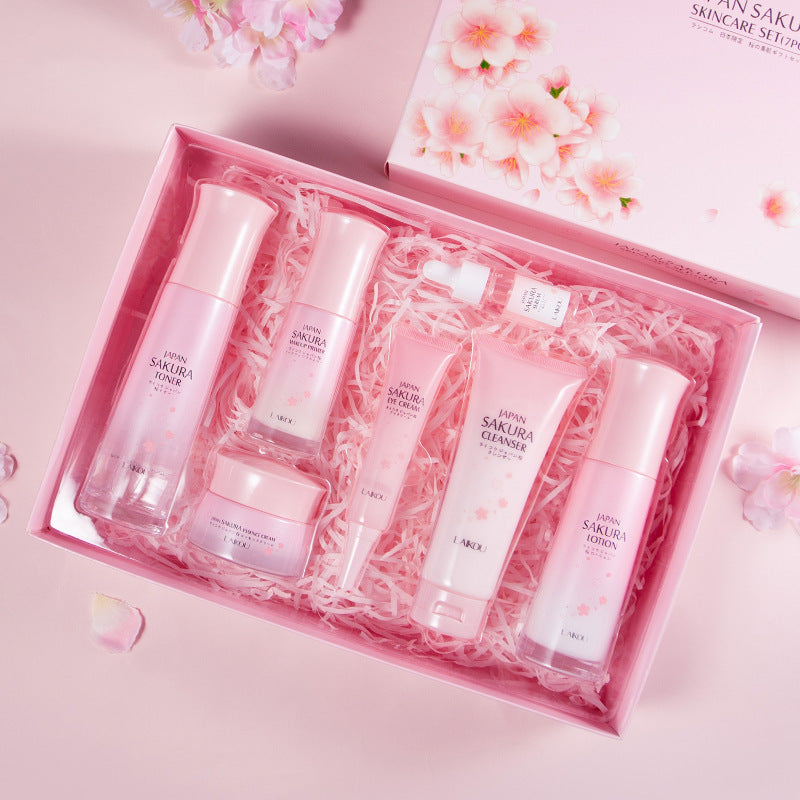 Cherry Blossom Skin Care Gift Set Moisturizing And Hydrating