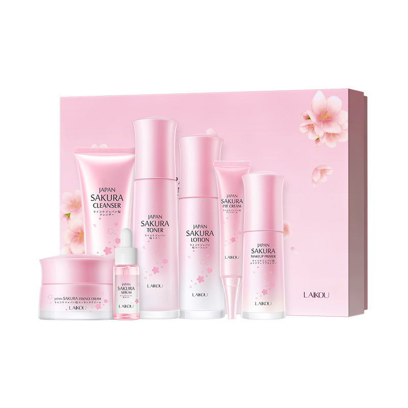 Cherry Blossom Skin Care Gift Set Moisturizing And Hydrating